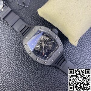 KU Factory Replica Richard Mille RM055 Black Carbon Fiber Case