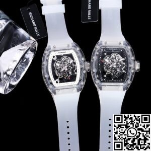 CH Custom Crystal Richard Mille RM055 Black Dial