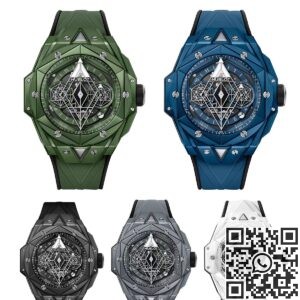 BBF Factory Replica Hublot Big Bang Sang Bleu II 418.GX.5207.RX.MXM22 Blue Ceramics