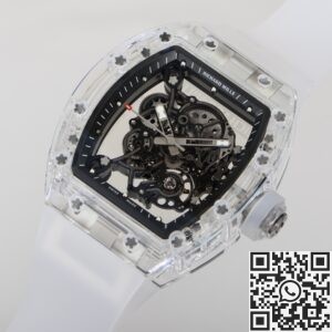 CH Custom Crystal Richard Mille RM055 Black Dial