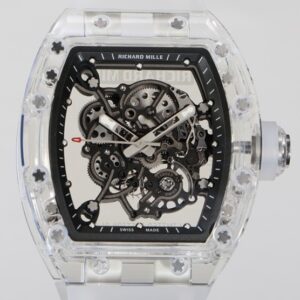 CH Custom Crystal Richard Mille RM055 Black Dial
