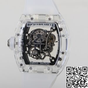 CH Custom Crystal Richard Mille RM055 White Dial