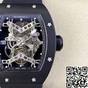 YS Factory Replica Richard Mille RM027 Black Titanium Tourbillon