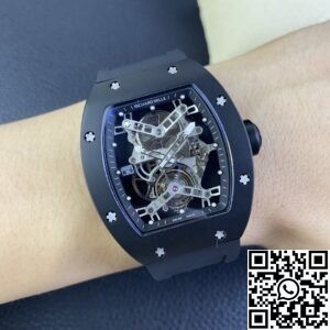 YS Factory Replica Richard Mille RM027 Black Ceramic Tourbillon