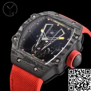 YS Factory Replica Richard Mille RM27-03 Tourbillon Black Carbon Fiber Watch