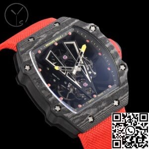 YS Factory Replica Richard Mille RM27-03 Tourbillon Black Carbon Fiber Watch