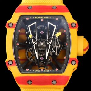 YS Factory Fake Richard Mille RM27-03 Tourbillon Yellow Carbon Fiber