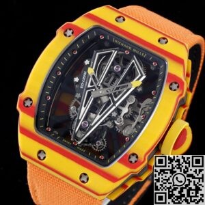 RM Factory Replica Richard Mille RM27-03 Tourbillon Orange Nylon Strap