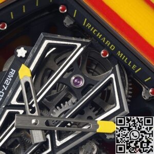 RM Factory Replica Richard Mille RM27-03 Tourbillon Yellow Nylon Strap