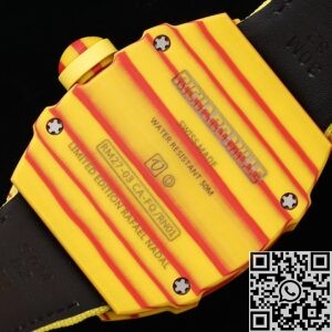 RM Factory Replica Richard Mille RM27-03 Tourbillon Yellow Nylon Strap
