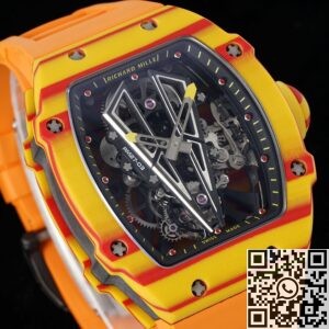 RM Factory Replica Richard Mille RM27-03 Tourbillon Orange Rubber Strap Watch