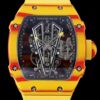 RM Factory Fake Richard Mille RM27-03 Tourbillon Yellow Rubber Strap Watch