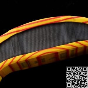 RM Factory Fake Richard Mille RM27-03 Tourbillon Yellow Rubber Strap Watch