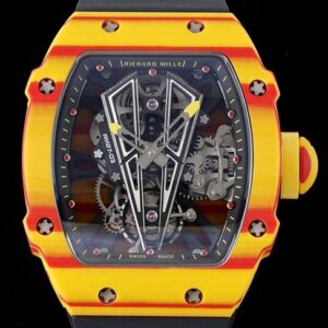 RM Factory Fake Richard Mille RM27-03 Tourbillon Black Rubber Strap Watches