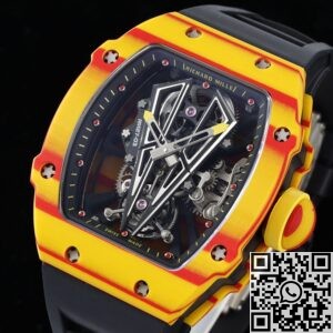 RM Factory Fake Richard Mille RM27-03 Tourbillon Black Rubber Strap Watches
