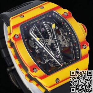 RM Factory Fake Richard Mille RM27-03 Tourbillon Black Rubber Strap Watches