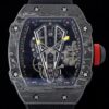 RM Factory Fake Richard Mille RM27-03 Tourbillon Black Nylon Strap
