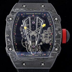 RM Factory Fake Richard Mille RM27-03 Tourbillon Black Nylon Strap