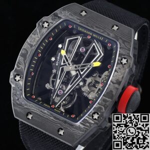 RM Factory Fake Richard Mille RM27-03 Tourbillon Black Nylon Strap