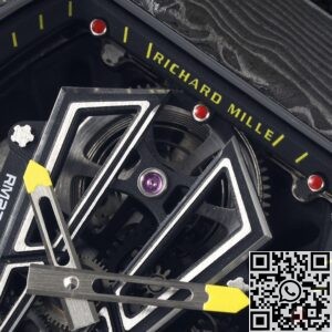 RM Factory Fake Richard Mille RM27-03 Tourbillon Black Nylon Strap