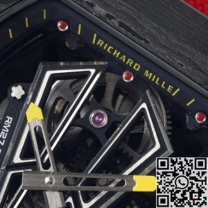 RM Factory Fake Richard Mille RM27-03 Tourbillon Red Nylon Strap Watch