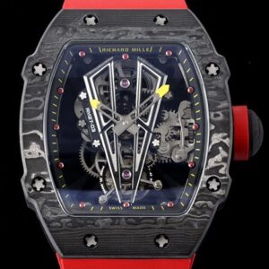 RM Factory Fake Richard Mille RM27-03 Tourbillon Black Rubber Strap