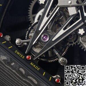 RM Factory Fake Richard Mille RM27-03 Tourbillon Black Rubber Strap