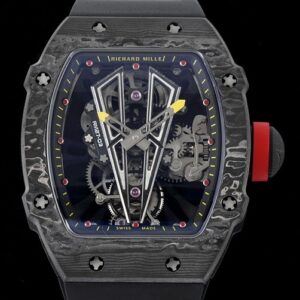 RM Factory Fake Richard Mille RM27-03 Tourbillon Black Carbon Fiber