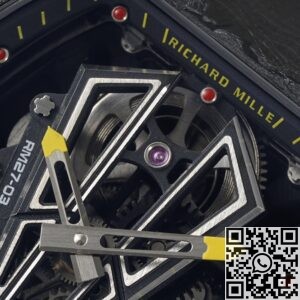 RM Factory Fake Richard Mille RM27-03 Tourbillon Black Carbon Fiber