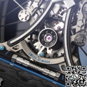 RM Factory Replica Richard Mille RM53-01 Tourbillon Blue Rubber Strap