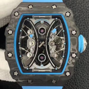 YS Factory Replica Richard Mille RM53-01 Tourbillon Blue Rubber Strap