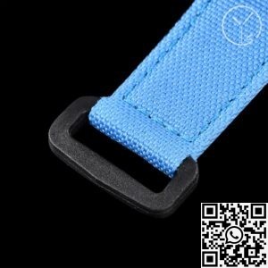 YS Factory Fake Richard Mille RM53-01 Tourbillon Blue Nylon Strap Watches