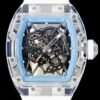 RM Factory Replica Richard Mille RM35-01 Blue Dial White Rubber Strap