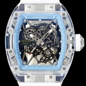 RM Factory Replica Richard Mille RM35-01 Blue Dial White Rubber Strap