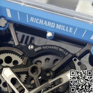 RM Factory Replica Richard Mille RM35-01 Blue Dial White Rubber Strap
