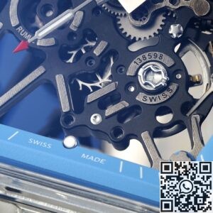 RM Factory Replica Richard Mille RM35-01 Blue Dial White Rubber Strap