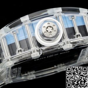 RM Factory Replica Richard Mille RM35-01 Blue Dial White Rubber Strap