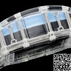 RM Factory Replica Richard Mille RM35-01 Blue Dial White Rubber Strap