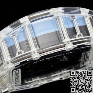 RM Factory Replica Richard Mille RM35-01 Blue Dial Transparent Strap