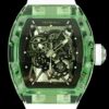 RM Factory Replica Richard Mille RM35-01 Green Crystal White Strap