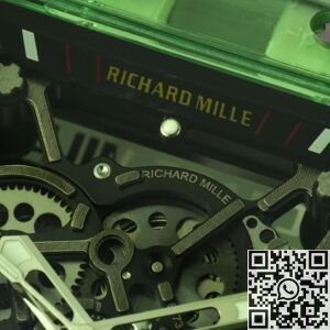 RM Factory Replica Richard Mille RM35-01 Green Crystal White Strap