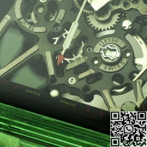 RM Factory Replica Richard Mille RM35-01 Green Crystal White Strap