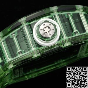 RM Factory Replica Richard Mille RM35-01 Green Crystal White Strap