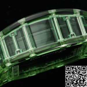RM Factory Replica Richard Mille RM35-01 Green Crystal White Strap