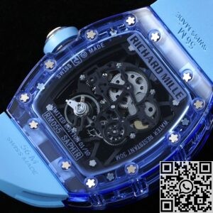 RM Factory Replica Richard Mille RM35-01 Blue Crystal Blue Strap