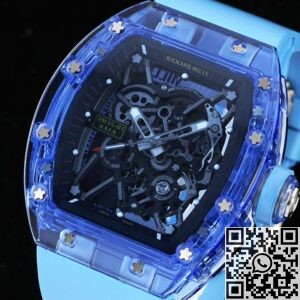 RM Factory Replica Richard Mille RM35-01 Blue Crystal Blue Strap
