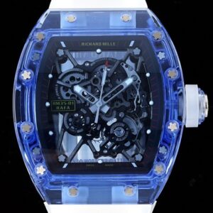 RM Factory Fake Richard Mille RM35-01 Blue Crystal Watches