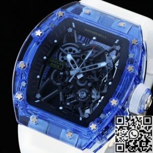 RM Factory Fake Richard Mille RM35-01 Blue Crystal Watches