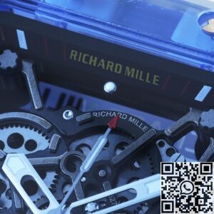 RM Factory Fake Richard Mille RM35-01 Blue Crystal Watches