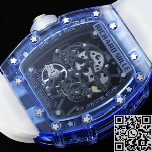 RM Factory Fake Richard Mille RM35-01 Blue Crystal Watches